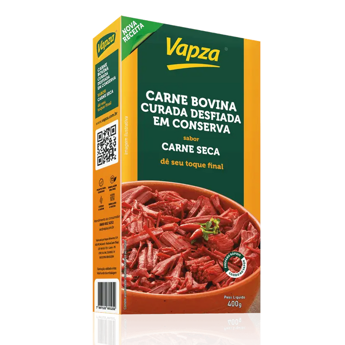 Carne Seca Desfiada VAPZA 400g 